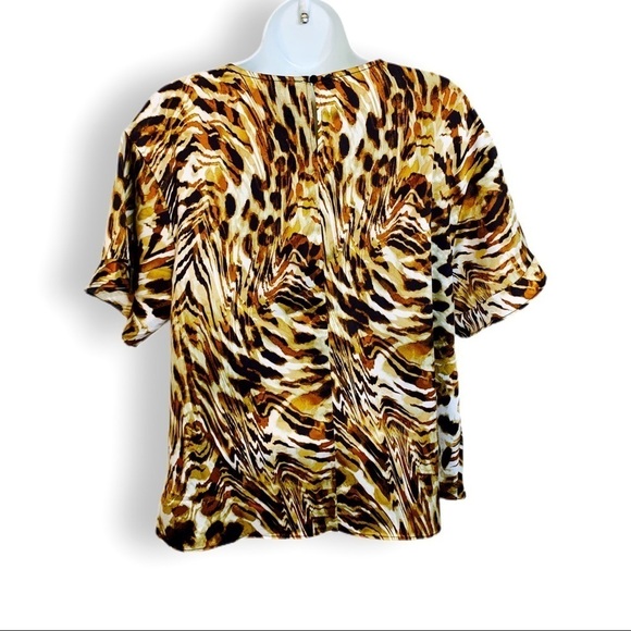 Worthington Animal Print Top - Picture 2 of 6